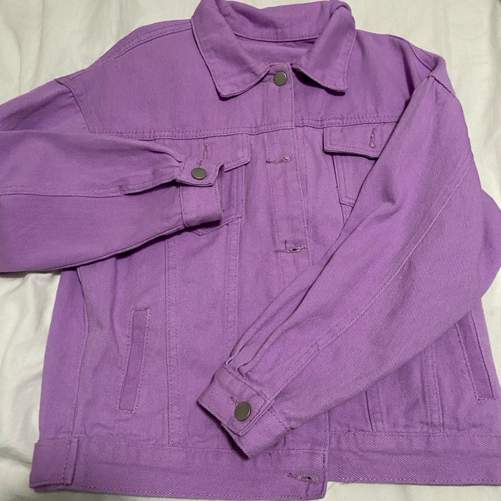Womens Purple Denim Jacket *ITEMS NOT INCLUDED*